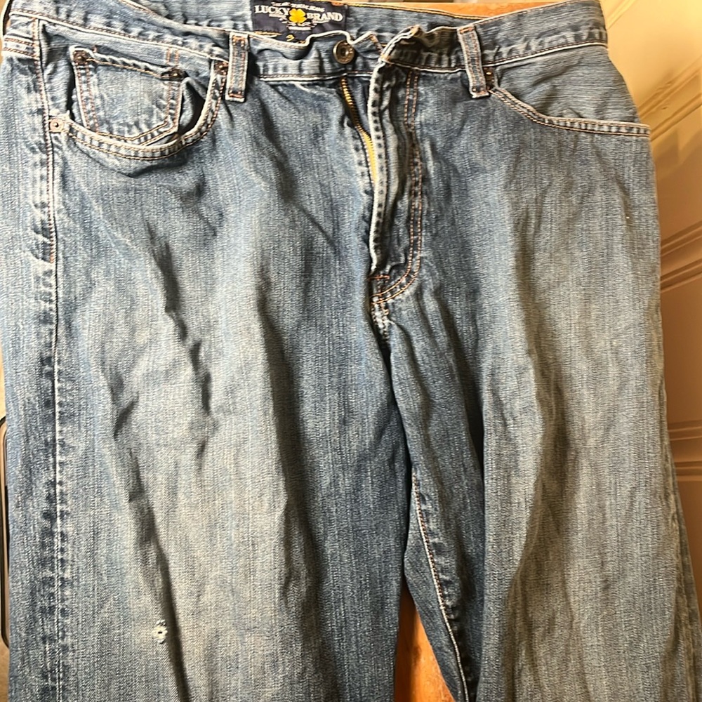 Lucky brand jeans 36x34 Straight blue jeans relaxed